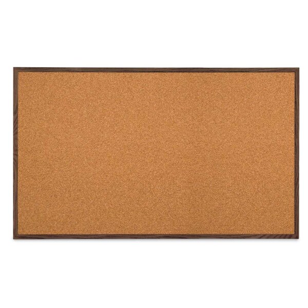 Combo Board, 48"x36", Satin Frame/Black Porcelain & Forbo